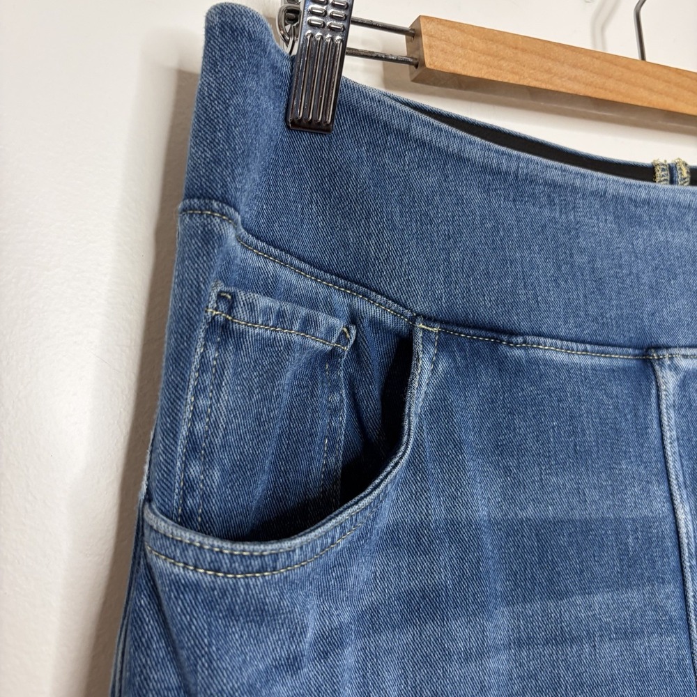 Halara Flex High Waisted Baggy Wide Leg Casual Jeans Womens Size L Pockets - Picture 2 of 8